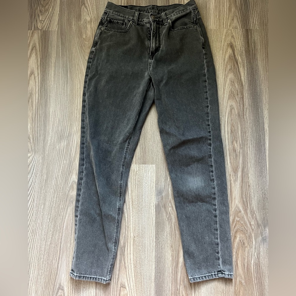 American Eagle Outfitters Dark Gray Women's Straight Leg Jeans